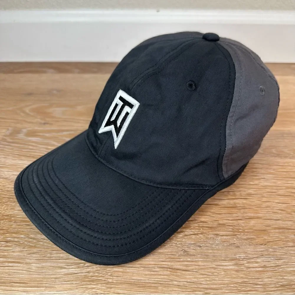 Nike Golf Tiger Woods Black Gray Adjustable Hat